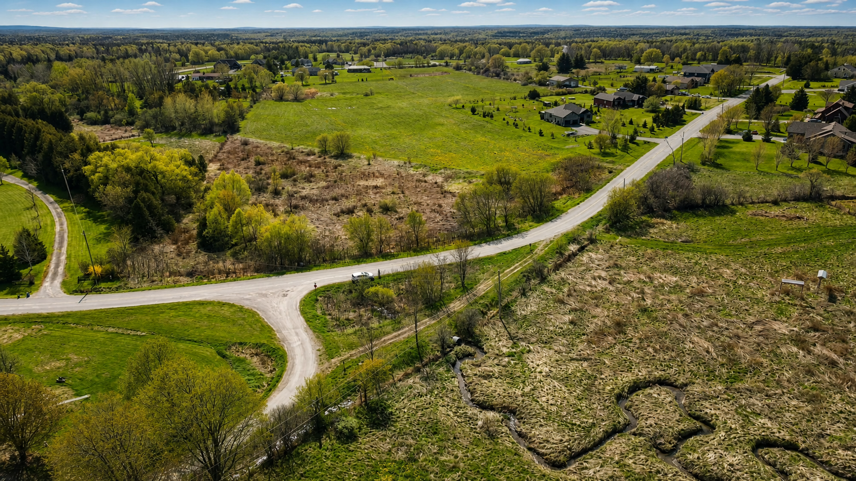 Enhanced drone view of the Coral Vale site and surrounding Grafton context.
